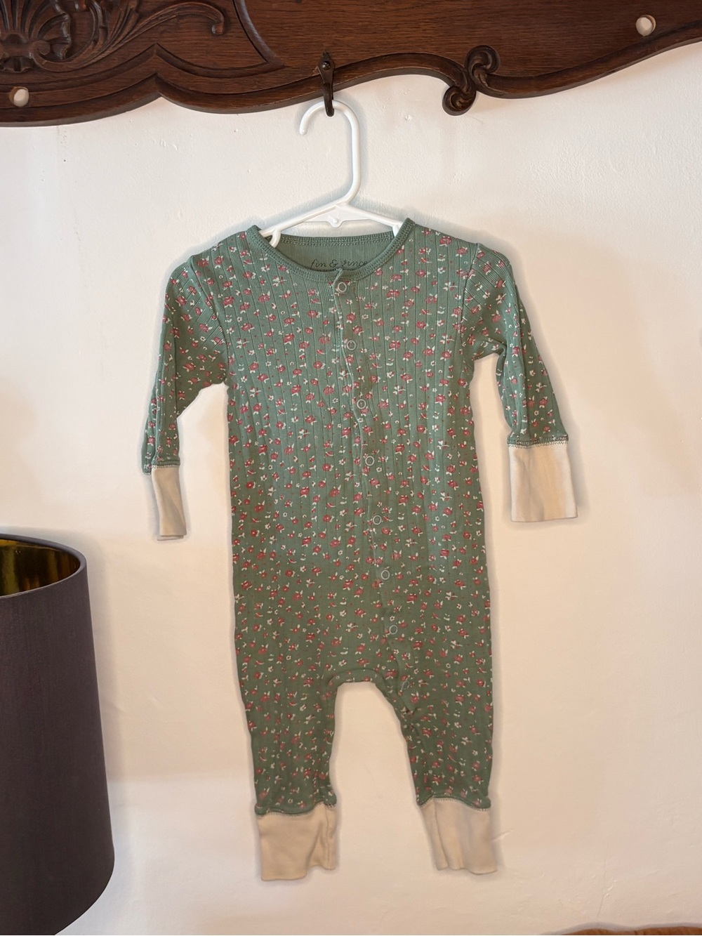 Fin & Vince Green Floral Pajamas